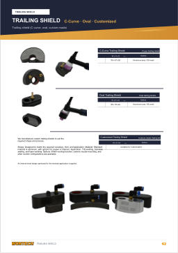 Catalogue page 62 TRAILING SHIELD C-Curve · Oval · Customized