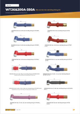 Catalogue trang 27 WT26&200A-350A Air-cooled Torch Heads