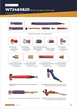 Catalogue trang 39 WT24&9&20 Specialized Assembly Torch