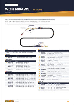 Catalogue trang 48 WON 600AWS MIG Welding Torch