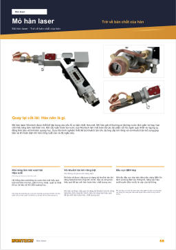 Catalogue trang 68 LASER WELDING TORCH Back to the Core